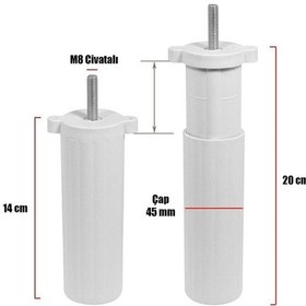 Resim Mobilya Kanepe Baza Koltuk Destek Ayağı M8 Civata Ayarlı Ayarlana 