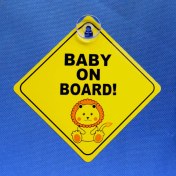 Resim Wenchang Shop C L Beden Araba Sticker Bebek Arabada Sallanan Uyarı Güvenlik Işareti Sticker Vinil Etiket Araç Cam Sticker Araba Aksesuarları (Yurt Dışından) 