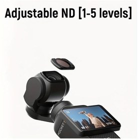 Resim Globalbloom Djı Osmo Pocket 3 Ayarlanabilir Manyetik Cpl Nd Filtre 5 Seviye Işık Kontrolü 