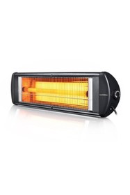 Resim KUMTEL Luxell Ecoray 2300 W Ayaklı Infrared Isıtıcı Siyah Ufo Ayaklı Elektrikli Isıtıcı 
