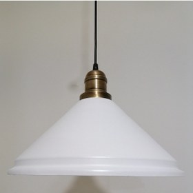 Resim Riolight Retro Beyaz Içi Beyaz Tekli Metal Sarkıt Çap: 33Cm (538289176) 