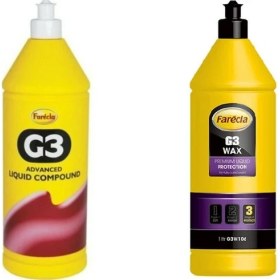 Resim Farecla G3 Sıvı Pasta 1 Lt ve G3 Wax Cila 1 Lt Süper Ikili 