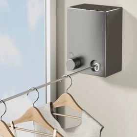 Resim MiraLive Teleskopik Çamaşır Kurutma Askısı, Pratik Geri Çekilebilir Çamaşır Ipi (4887) 