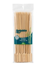 Resim Şeylişeyler - Dolphin Bambu Yassı Çöp Şiş 25 Cm 50 Adet - Hijyenik Ambalajlı 