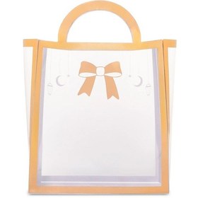 Resim Yaldızlı Asetat Çanta 14.5 X 16 X 7 1 Adet 