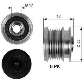 Resim Gates Oap7092 - Alternator Kasnagı Mercedes W204 W205 C218 W212 