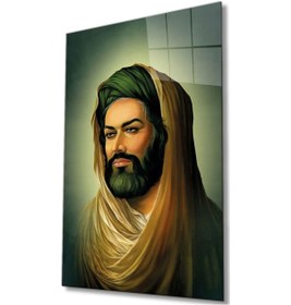 Resim Es10 Es10 Hz. Ali Dini Islami Cam Tablo Ev Ve Ofis Duvar Dekoru Hediyelik Büyük Tablo Dayanıklı Cam 