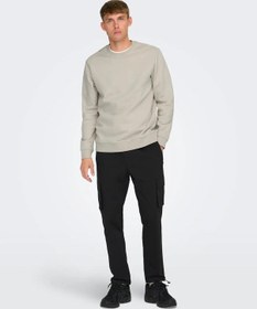 Resim Only & Sons Erkek Slim Fit Siyah Kargo Pantolon - 22029759 Siyah 