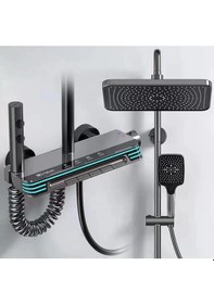 Resim Larens Lüx Akıllı Piyano Duş Sistemi Metalik Gri 