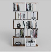 Resim Kenzlife Kitaplık Raf Diba2 Cvz 129X080X19 Banyo Kiler Ofis (M) Ceviz 