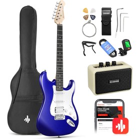 Resim Donner DST-100L ST Elektro Gitar (Sapphire Blue) 