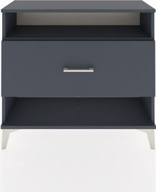 Resim Arges Şifonyer Tek Raflı Tek Çekmeceli 88x30x80 Antrasit-antr... Antrasit 