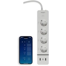 Resim markentegra Akıllı Çoklu Priz - 7in1 Wi-Fi Uyumluluğu ile 