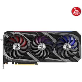 Resim Asus Geforce ROG-STRIX-RTX3070TI-O8G-GAMING 8GB GDDR6X 256bit OC 2xHDMI 3xDP RGB Ekran Kartı 