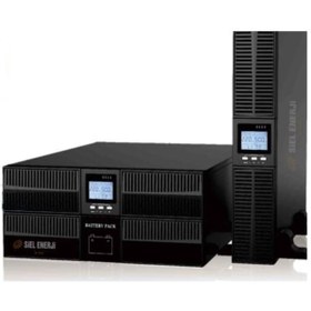 Resim Siel Enerji Srt 11 Model 10 Kva Rack Tower Online Ups 16*9 Ah Akü 5/15 Dakika Kesintisiz Güç Kaynağı 