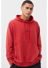 Resim Nike Jordan Dri Fit Men's Fleece Pullover Hoodie Erkek Kapüşonlu Sweatshirt Kırmızı Kırmızı 