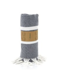 Resim Antrasit Pamuk Bambu Peştemal 