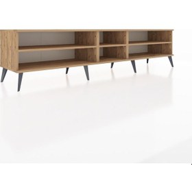 Resim Hyperion Tv Ünitesi 3 Raflı 220x44x51 Çam-çam Atlas Çam/atlas Çam - Atlas Çam 