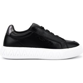 Resim Mario Valentino Kadın Hakiki Deri Siyah Sneakers & Spor Ayakkabı 1040 91v1303 Bn Ayk Sk25-26 Black Siyah 