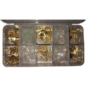 Resim YATE10 120 Adet Pirinç Terminal Konnektör Seti Kutulu 