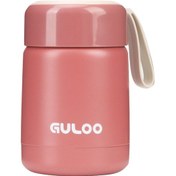 Resim Moveevo 300ml Pembe Çocuk Termos Kavanozu - 304 Paslanmaz Çelik Isı Saklama Mug GÜMÜŞ 