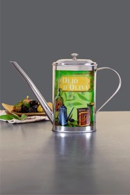 Resim Sarkap Home 500 ml Paslanmaz Çelik Yağdanlık Yeşil 