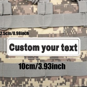 Resim Kişiselleştirilebilir saç tokası ve Döngü Destekli Yamalar - Beyaz ve Siyah Nakışlarla Eşyalarınızı Kişiselleştirin 