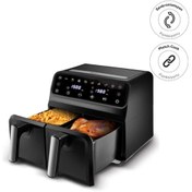 Resim Karaca Multifry XXXL 4+4 Litre Dijital Twin İki Hazneli Airfryer 