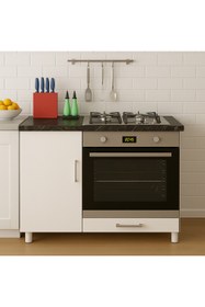 Resim UMGMOBİLYA Ankastre Fırın Ve Ocak Dolabı Set Üstü Ocak Dolabı Çok Amaçlı Dolap Mutfak Dolabı 