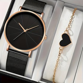 Resim 2 adet, Moda Kadınlar Kuvars Saat, Giyinmesi Rahat ve Sevimli Bileklik, Sevimli ve Zarif, Tatil Giyimi, Hediye Seçeneği, Kutusuz 