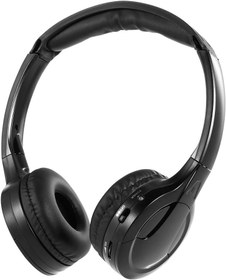 Resim Docooler Kızılötesi kablosuz araç kulaklığı, stereo kulaklık, kablolu kulaklık, çift kanallı, araç içi DVD oynatıcı için 