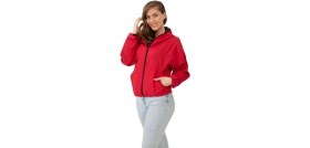 Resim First Stops Spor Kadın Su Yeşili Kapüşonlu Su ve Rüzgar Geçirmez Oversize Yağmurluk - Rüzgarlık 