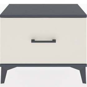 Resim Arges Komodin Tek Çekmeceli 60x30x48 Antrasit-aytaşı Antrasit 