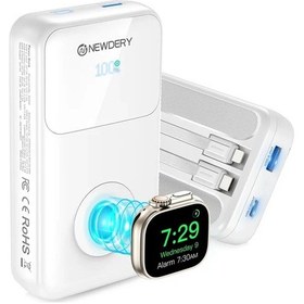 Resim Newdery Seyahat Pil Paketi 20000mah Tüm İwatch, İphone Uyumlu, Samsung Uyumlu Güç Bankası White 20000mah Beyaz 