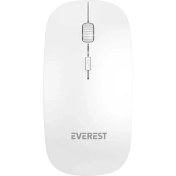 Resim Everest Sm-12 Beyaz 2.4ghz Kablosuz Mouse 