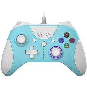 Resim Wondernest Xbox Uzunluğu: Titreşim Mavi Kablolu Kablo İçin Gamepad, Beyaz Algılama Ajazz Ag110 2m İe 