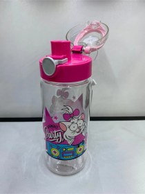 Resim Kral Şakir Desenli Tritan Matara 500cc K028-3 Pembe 