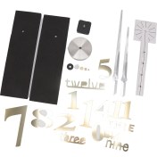 Resim Modern Büyük 3D Akrilik Ayna Yüzeyi Sayılar Dıy Duvar Saati Sanat Sticker Ev Dekoru (Altın) (Yurt Dışından) 