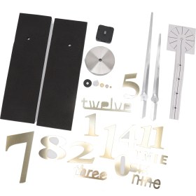 Resim Modern Büyük 3D Akrilik Ayna Yüzeyi Sayılar Dıy Duvar Saati Sanat Sticker Ev Dekoru (Altın) (Yurt Dışından) 