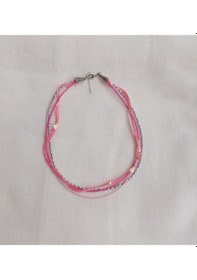 Resim Glamglamour Pembeli Çoklu Kadın Kolye Pembe - Gri 