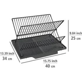 Resim Karokstore Siyah Bulaşık Altlığı ve Süzgeç 