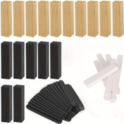 Resim 100/300/500 Adet 1,98 * 1,98 * 8,48 cm Kraft Kağıt Ruj Kutusu Dikdörtgen Dudak Balmı Paketleme Saklama Kabı Kozmetik Örnek Tüpleri için Uygun DIY Hediye - Siyah/Beyaz/Kahverengi 