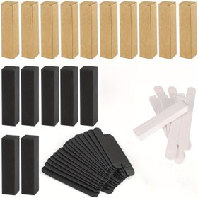 Resim 100/300/500 Adet 1,98 * 1,98 * 8,48 cm Kraft Kağıt Ruj Kutusu Dikdörtgen Dudak Balmı Paketleme Saklama Kabı Kozmetik Örnek Tüpleri için Uygun DIY Hediye - Siyah/Beyaz/Kahverengi 