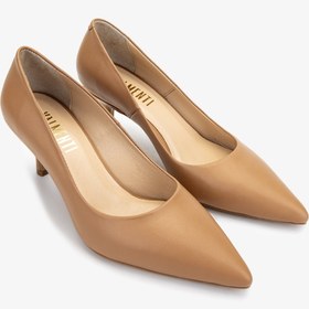 Resim Valmenti Kadın Hakiki Deri Taba Deri Stiletto VLM4894 