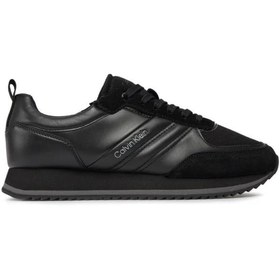Resim Calvin Klein LOW TOP LACE UP MIX SİYAH ERKEK SPOR AYAKKABI 