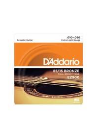 Resim D'addario Ez900 85/15 Bronze Akustik Gitar Teli 010-050 