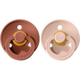 Resim Bibs Kauçuk Emzik Woodchuck & Blush 6-18 Ay Mor - Pembe 