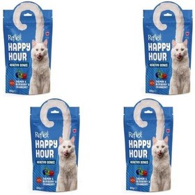 Resim Reflex Happy Hour Somon ve Yaban Mersinli Kedi Ödül Maması 4 x 60 G 