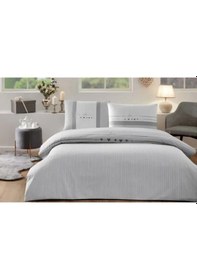 Resim Özdilek Nev Heartbeat Gri Özel Tek Kişilik Nevresim Takımı Gri 