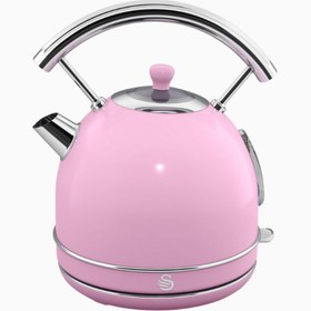 Resim Swann Retro Elektrikli Su Isıtıcısı 1,8L, 3000W, Paslanmaz Çelik ve Otomatik Kapanma Özellikli 